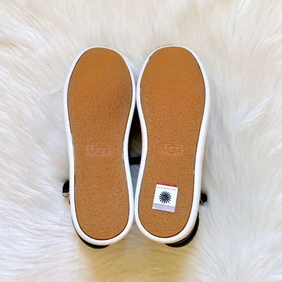 UGG Black Leather Olive High Top Sneaker - Picture 9 of 9